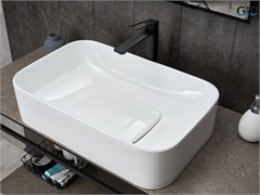 GID Раковина N9598 51230 накладная белая 61x38x15 GID-51230