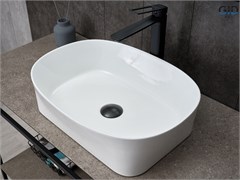 GID Раковина N9028 51233 накладная белая 53x36x14 GID-51233