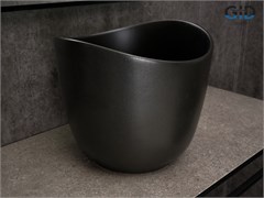 GID Раковина N9303bg 53378 накладная черная графит 36x36x32 GID-53378