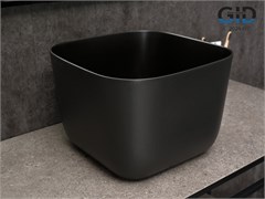 GID Раковина N9301bg 53356 накладная черная графит 36x36x25.5 GID-53356