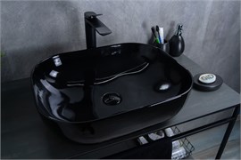 GID Раковина BL1302 53347 накладная черная глянцевая 50x40x14 GID-53347