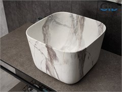 GID Раковина Mnc9301 54480 накладная под камень матовый 36x36x25.5 GID-54480