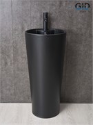 GID Раковина Nb131bm 81120 накладная черная матовая 40x40x84 GID-81120