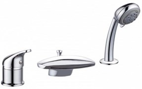 AQUANET Practic Смеситель на борт ванны, цвет хром AQUANET-216780