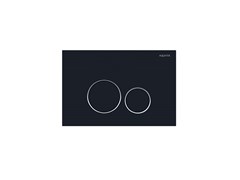 AQUATEK Панель смыва черная матовая ободок хром для INSP-0000001 Pneumo S (клавиши квадрат) PNS-0000015