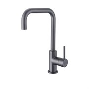 AQUATEK AQ1080BGM ВЕГА Смеситель для кухни (квадратный излив), оружейная сталь AQ1080BGM