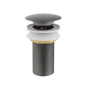AQUATEK AQ6000BGM Сливной набор для раковины Push-open без перелива, оружейная сталь AQ6000BGM