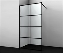 WASSERKRAFT Glan 66W Душевая перегородка ширина 120 см профиль - черный / стекло - прозрачное WASSERKRAFT 66W40