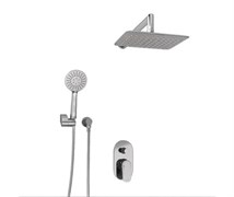 WASSERKRAFT A14031 Встраиваемый комплект для душа с верхней душевой насадкой и лейкой, хром WASSERKRAFT A14031