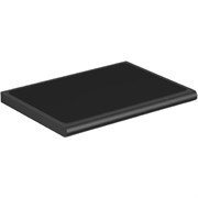 LANGBERGER Black Edition Полка хром резина anti-slip для крепления с б/д или отд. исп-я (38051F-BP), черный матовый BLACKEDITION38051F-BP