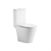 AQUATEK Liberty Унитаз-компакт напольный безободковый с бачком 600*390*805мм, смыв ТОРНАДО, горизонтальный выпуск, тонкое сиденье с механизмом плавного закрывания, цвет белый AQ2999T-00