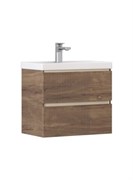 VELVEX Тумба под раковину Mondi 600-0-2 (Madera Classica Slim) навесная акация темная (359 акация темная) 359 акация темная