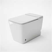 GROSSMAN Унитаз приставной impuls GR-PR5501 (590х360х440) безободковый,белый с тонкой крышкой,микролифт GR-PR-5501