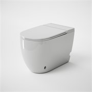 GROSSMAN Унитаз приставной impuls GR-PR5502 (570х360х450) безободковый,белый с тонкой крышкой,микролифт GR-PR-5502