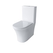GROSSMAN Унитаз напольный Classic GR-4466S (620х365х820) безободковый,белый с тонкой крышкой,микролифт,2 места GR-4466S