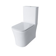 GROSSMAN Унитаз напольный Classic GR-4467S (620х360х820) безободковый,белый с тонкой крышкой,микролифт,2 места GR-4467S