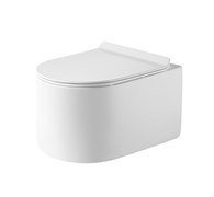GROSSMAN Унитаз подвесной Thin Rim GR-5606SQ (500х360х362) тонкий ободок,белый с тонкой крышкой,микролифт,смыв торнадо GR-5606SQ