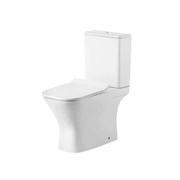 GROSSMAN Унитаз напольный Classic GR-4464S (640х340х790) безободковый,белый с тонкой крышкой,микролифт,2 места GR-4464SQ