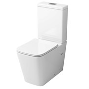 GROSSMAN Унитаз напольный Classic GR-4445SQ (635х355х830) безободковый,белый с тонкой крышкой,микролифт,смыв торнадо,2 места GR-4445SQ