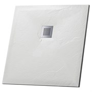 GROSSMAN Strong Душевой поддон GR-S1100100Q (100х100) из искусственного камня,квадрат,белый GR-S1100100Q