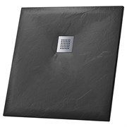 GROSSMAN Strong Душевой поддон GR-S29090Q (90х90х2,5) из искусственного камня,квадрат,графит GR-S29090Q