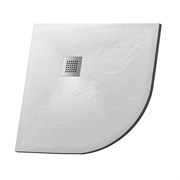 GROSSMAN Strong Душевой поддон GR-S1100100 (100х100) из искусственного камня,1/4 круга,белый GR-S1100100