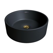GROSSMAN Раковина накладная GR-3013BM (410х410х150) черная матовая,1 место GR-3013BM