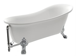 AZARIO Ванна акриловая CARDIFF 1700x760x800 свободностоящая, в комплекте с сифоном и металлическими ножками (CAR17076) CAR17076