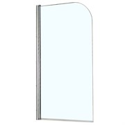 AZARIO Шторка для ванны  MERRIT 800х1400, прозрачное стекло 5 мм, покрытие EASY CLEAN, цвет профиля серебро (AZ-NF6211 800), двери распашные AZ-NF6211 800