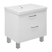 AZARIO Комплект Тумба Марика 80 Н 800*640*470 напольная с раковиной Fonte 80 (OW-00097237), цвет белый OW-00097237