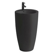 AZARIO Раковина напольная Dea 500*500*860 отдельностоящая круглая, черная (AZ-203MB) AZ-203MB