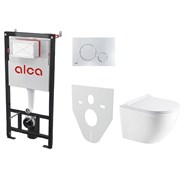 AZARIO Сет инсталляция Alсa AM101/1120-4:1 RU M671-0001 + унитаз Gloria AZ-2003 с сиденьем микролифт AM101/1120-4:1 RU M671-0001+AZ-2003