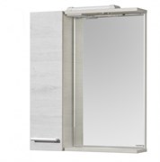 AQUATON Зеркало-шкаф РОНДА 60 с подсветкой, левый, дуб светлый (1A205102RSC2L) 1A205102RSC2L