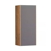 AQUATON Шкаф Сохо подвесной, Дуб Веллингтон/Графит софт (1A258403AJA00) 1A258403AJA00