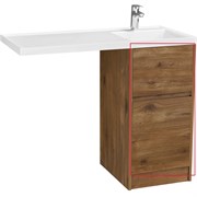 AQUATON Фасад для тумбы Лондри 40 Дуб Рустикальный (1A274901LHDR0) 1A274901LHDR0