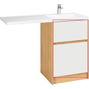 AQUATON Фасад для тумбы Лондри 60 Белый (1A274801LH010) 1A274801LH010