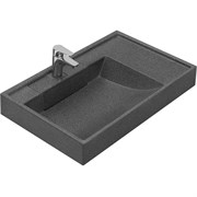 AQUATON Раковина Рейн 80 L на стиральную машину, графит (1A72113KRW210) 1A72113KRW210