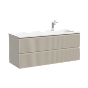 SANCOS Тумба подвесная Snob R правая 1195х445х500, c двумя ящиками оснащенными доводчиками скрытого монтажа с системой Soft close (плавного закрывания) , Beige Soft, арт.SNR120RCE SNR120RCE