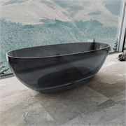 VINCEA Ванна прозрачна VBT-6T01B, 1700*750*550, цвет черный VBT-6T01B