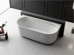 VINCEA Ванна акриловая VBT-621B, 1700*800*580, цвет белый, слив-перелив в комплекте, белый VBT-621B