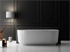 VINCEA Ванна акриловая VBT-621, 1700*800*580, цвет белый, слив-перелив в комплекте, белый VBT-621