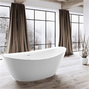 VINCEA Ванна акриловая VBT-203, 1800*850*650, цвет белый, щелевой перелив VBT-203