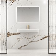 VINCEA Раковина из искусственного камня VWB-6SG75MW, 750*460*120, подвесная, цвет белый матовый VWB-6SG75MW