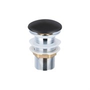 VINCEA Донный клапан с керамической крышкой DBS0-216MB, черная мат. крышка, без перелива DBS0-216MB