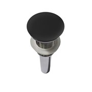 VINCEA Донный клапан Solid Surface DBS-616MB, черная матовая крышка, без перелива DBS-616MB
