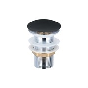 VINCEA Донный клапан с керамической крышкой DBS-316MB, черная мат. крышка, без перелива DBS-316MB