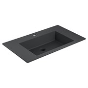VINCEA Раковина VCB-13800B из кварца, цвет черный VCB-13800B