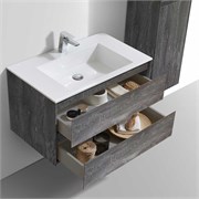 VINCEA База под раковину Luka 800 подвесная, 2 выкатных ящика soft-close, G.Stone VMC-2L800GS