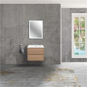 VINCEA База под раковину Gio 600 подвесная, 2 выкатных ящика soft-close, N.Oak VMC-2G600NO