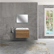 VINCEA База под раковину Gio 800 подвесная, 2 выкатных ящика soft-close, T.Oak VMC-2G800TO